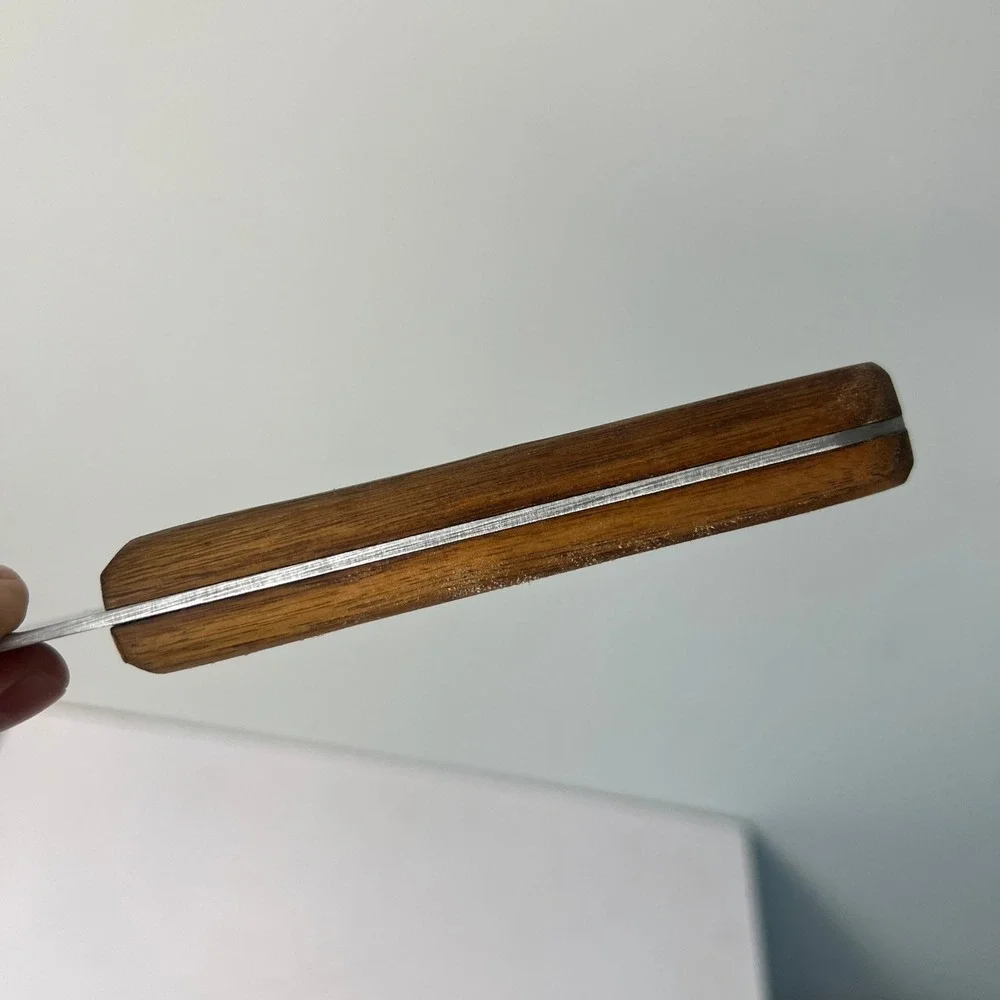 Chicago Cutlery 42S Chef Knife 8 Inch Brown Walnut Wood Handle Vintage